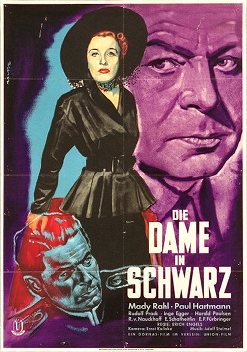 Movie poster for Die Dame in Schwarz (1951)