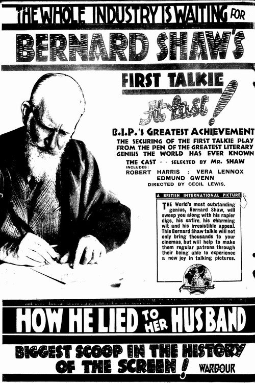 Movie poster for How He Lied to Her Husband (1931)