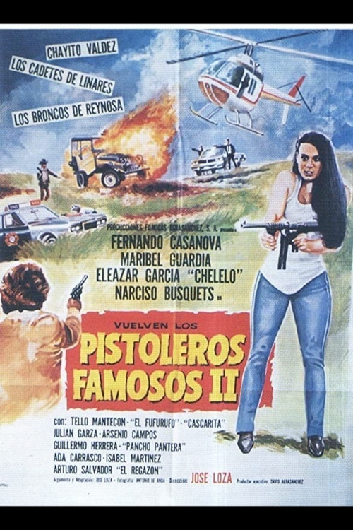 Movie poster for Pistoleros Famosos II (1986)