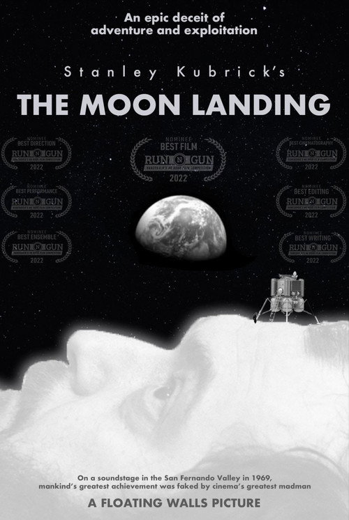 Movie poster for Stanley Kubrick's The Moon Landing (2022)