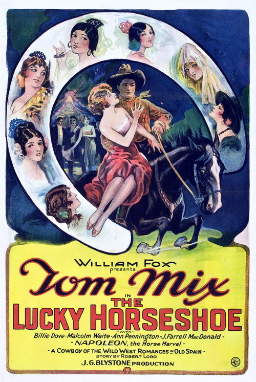 Movie poster for The Lucky Horseshoe (1925)