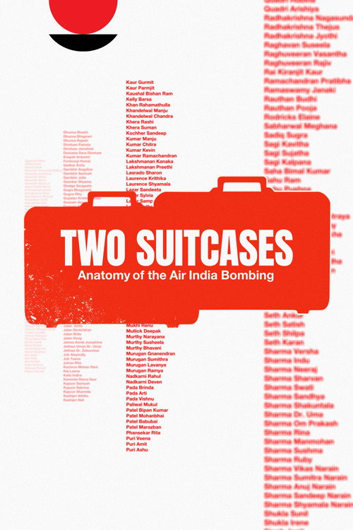 Movie poster for Two Suitcases: Anatomy of the Air India Bombing (2025)