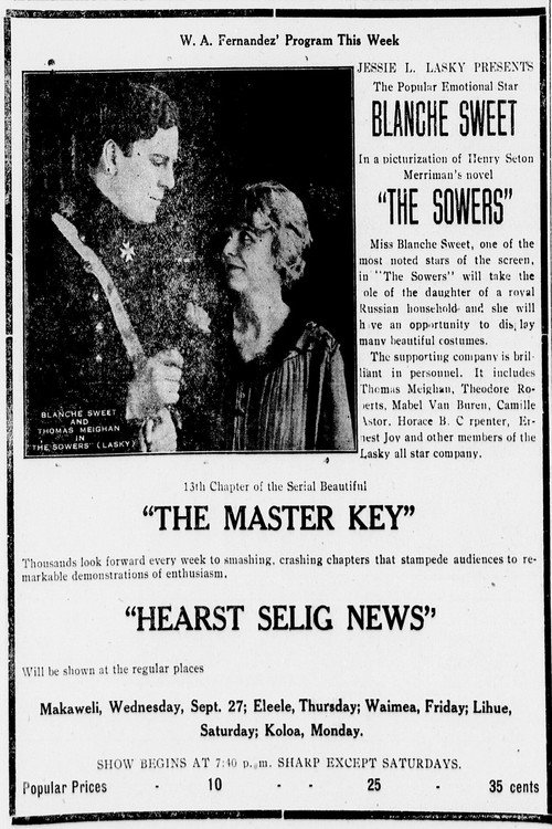 Movie poster for The Sowers (1916)