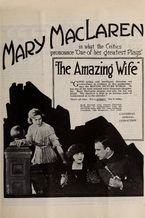 Movie poster for The Amazing Wife (1919)