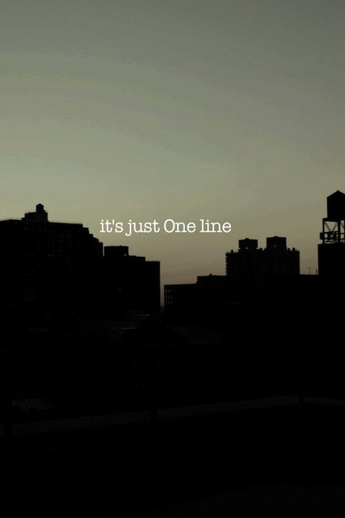Movie poster for it's just One line (2012)