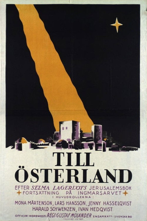 Movie poster for To the Orient (1926)