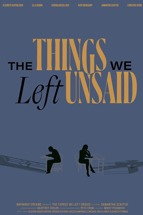 Movie poster for The Things We Left Unsaid (2022)