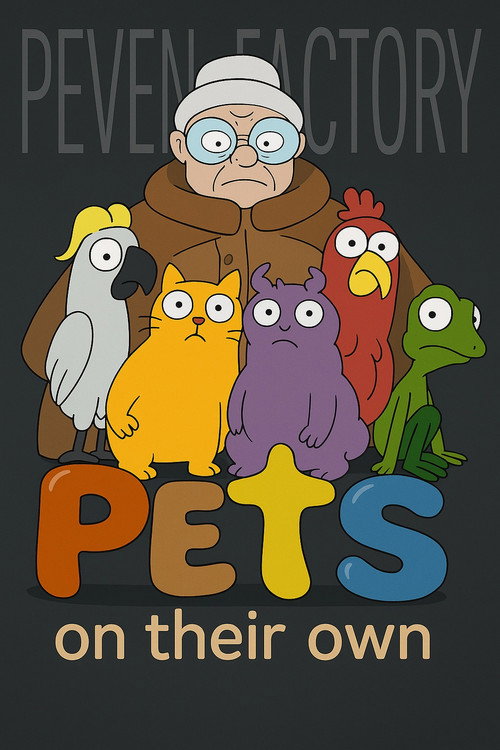 Pets on their own poster