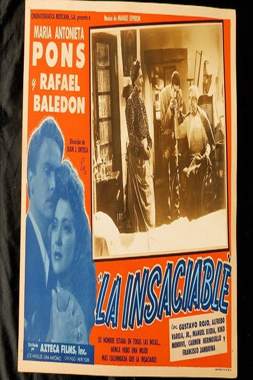 Movie poster for La insaciable (1947)