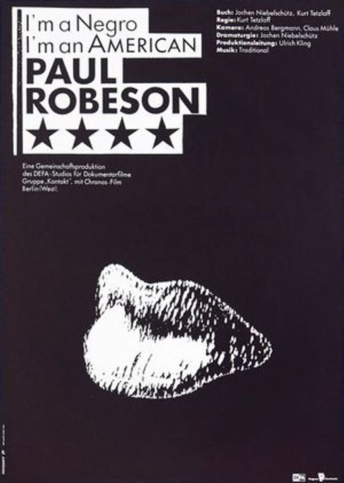 Movie poster for I’m a Negro, I’m an American – Paul Robeson (1990)