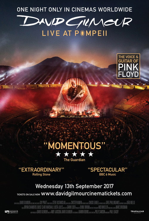 Movie poster for David Gilmour - Live at Pompeii (2017)