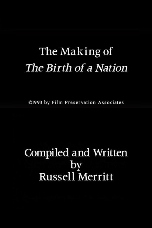 Movie poster for The Making of 'The Birth of a Nation' (1993)