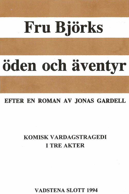 Movie poster for Fru Björks öden och äventyr (1995)
