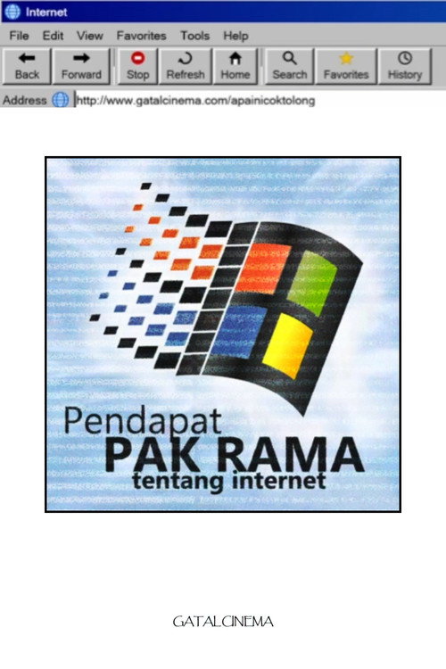Movie poster for Pendapat Pak Rama tentang internet (2026)