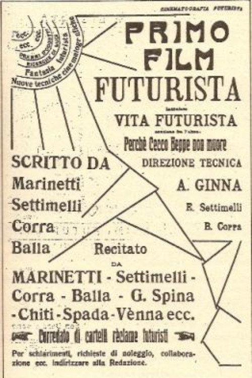 Movie poster for Futurist Life (1916)