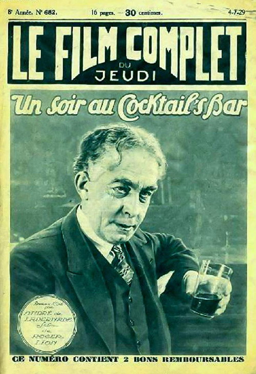Movie poster for Un soir au cocktail's bar (1929)