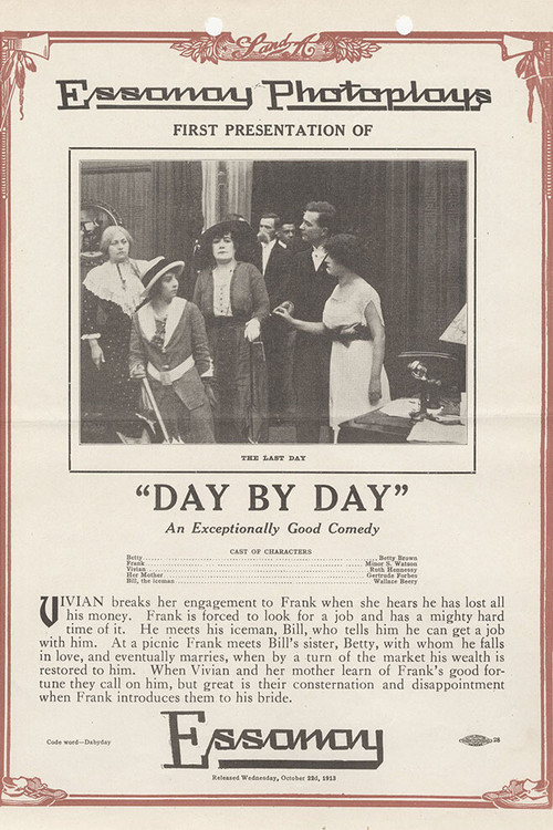 Movie poster for Day by Day (1913)