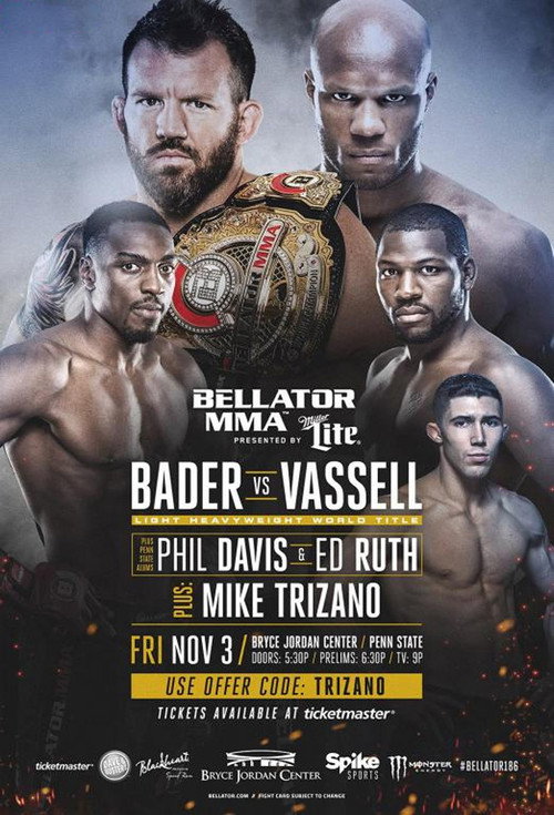 Movie poster for Bellator 186: Bader vs. Vassell (2017)
