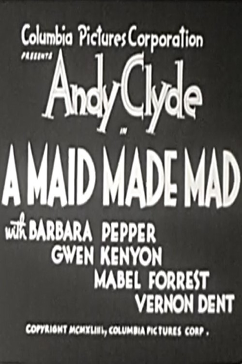 Movie poster for A Maid Made Mad (1943)