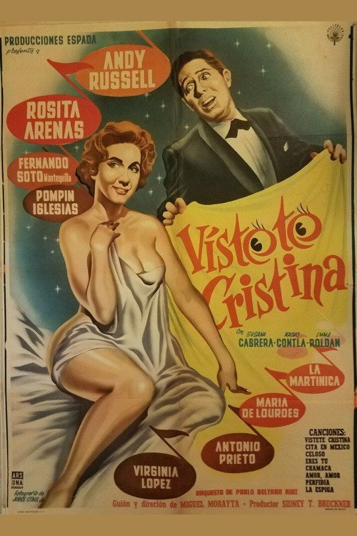 Movie poster for Vístete Cristina (1959)