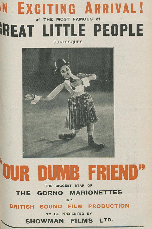 Movie poster for Our Dumb Friend (1930)
