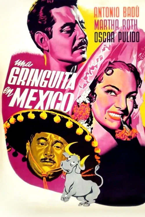 Movie poster for Una gringuita en México (1951)