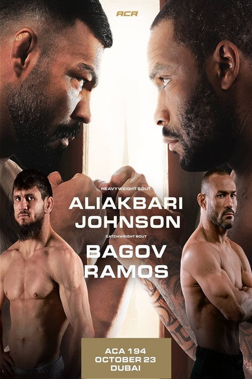 Movie poster for ACA 194: Johnson vs. Aliakbari (2025)