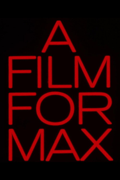 Movie poster for A Film for Max (1970)