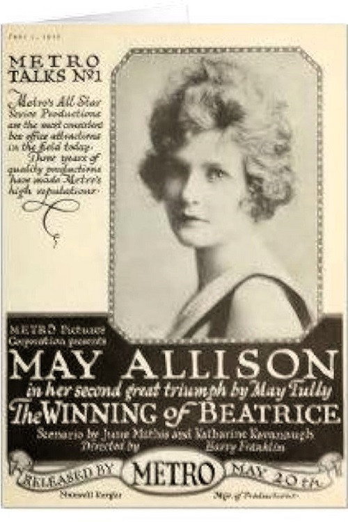 Movie poster for The Winning of Beatrice (1918)