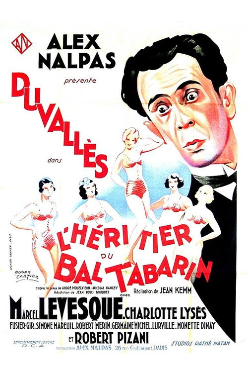 Movie poster for L'héritier du Bal Tabarin (1933)