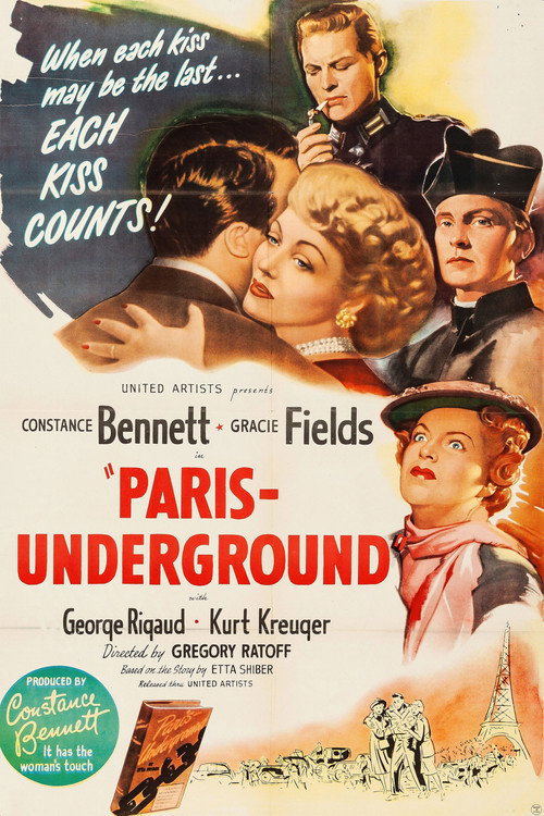 Movie poster for Paris Underground (1945)