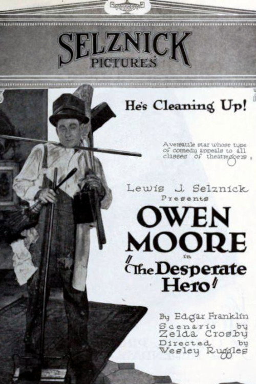 Movie poster for The Desperate Hero (1920)