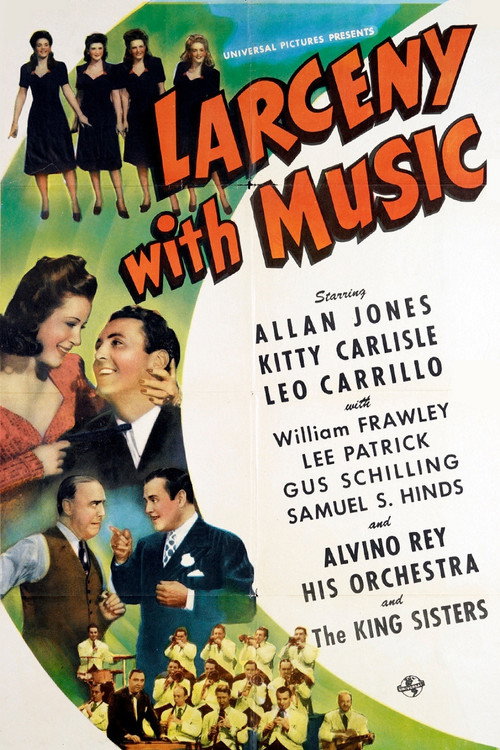 Movie poster for Larceny with Music (1943)