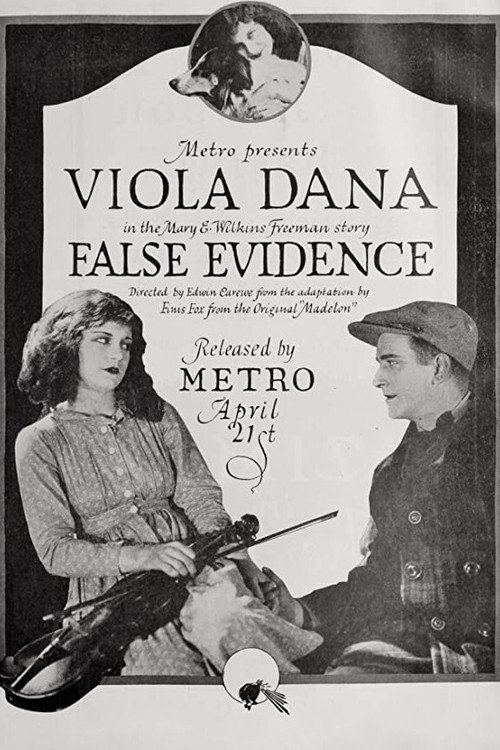 Movie poster for False Evidence (1919)