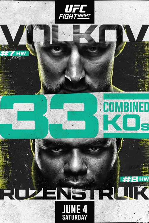 Movie poster for UFC Fight Night 207: Volkov vs. Rozenstruik (2022)
