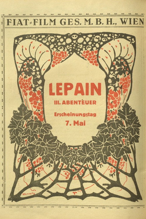 Movie poster for Lepain, der König der Verbrecher - 3. Teil (1920)