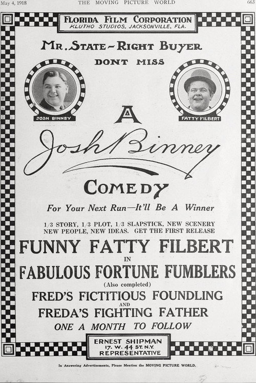 Movie poster for Fred's Fictitious Foundling (1918)