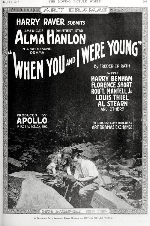 Movie poster for When You and I Were Young (1917)
