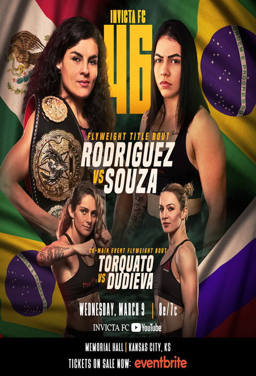 Movie poster for Invicta FC 46: Rodríguez vs. Torquato II (2022)