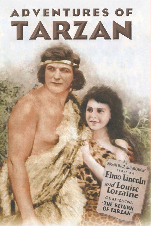 Movie poster for The Adventures of Tarzan (1921)