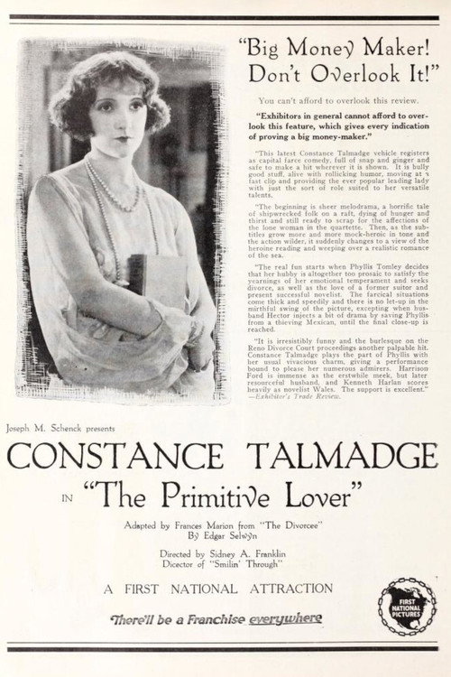 Movie poster for The Primitive Lover (1922)