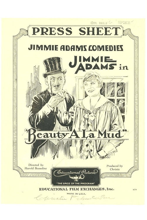 Movie poster for Beauty à la Mud (1926)