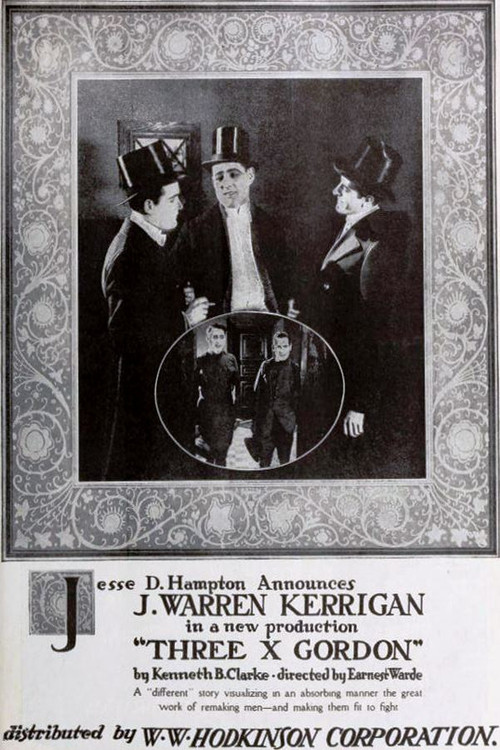 Movie poster for Three X Gordon (1918)