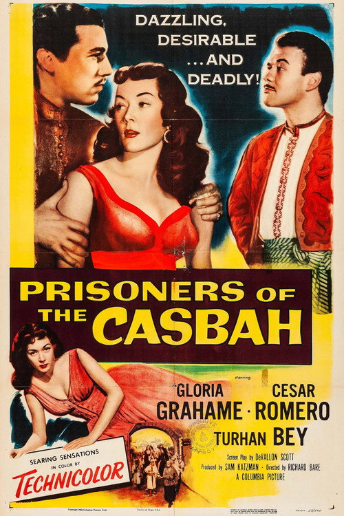 Movie poster for Prisoners of the Casbah (1953)