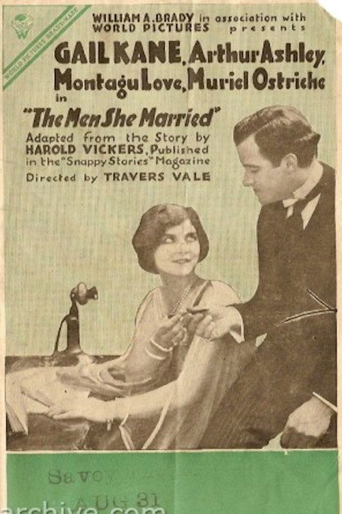 Movie poster for The Men She Married (1916)