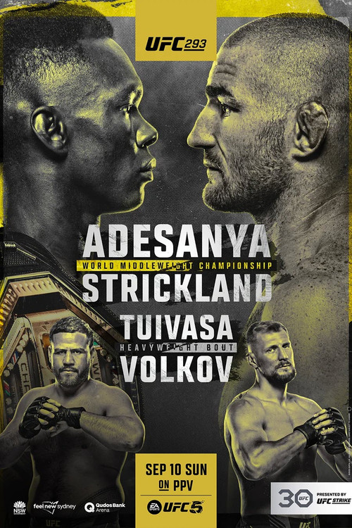 Movie poster for UFC 293: Adesanya vs. Strickland (2023)