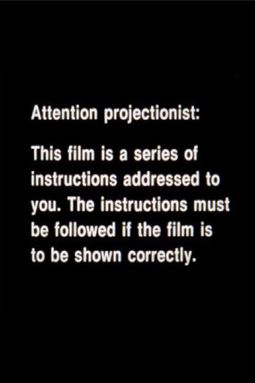 Movie poster for Projection Instructions (1976)