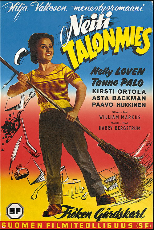 Movie poster for Neiti talonmies (1955)