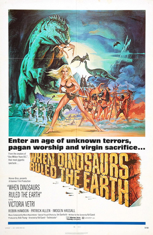 Movie poster for When Dinosaurs Ruled the Earth (1970)