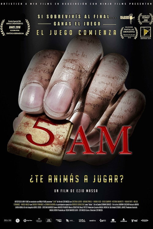 Movie poster for 5 A.M. Cinco ante los miedos (2016)